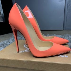Christian Louboutin So Kate 120 Patent Flamingo 35